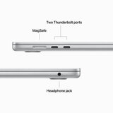 Apple MacBook Air 2023, Apple M2 Chip, 8GB RAM, 256GB SSD, 15.3 Inch in Silver, MQKR3B/A