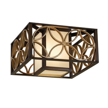 Feiss Remy 2 Light Flush Ceiling Light