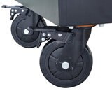 Close up of wheels HILKA 55" 8 DRWR TROLLEY TOOL TROLLEY PCC55