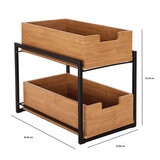 Seville 2 tier sliding bin organiser