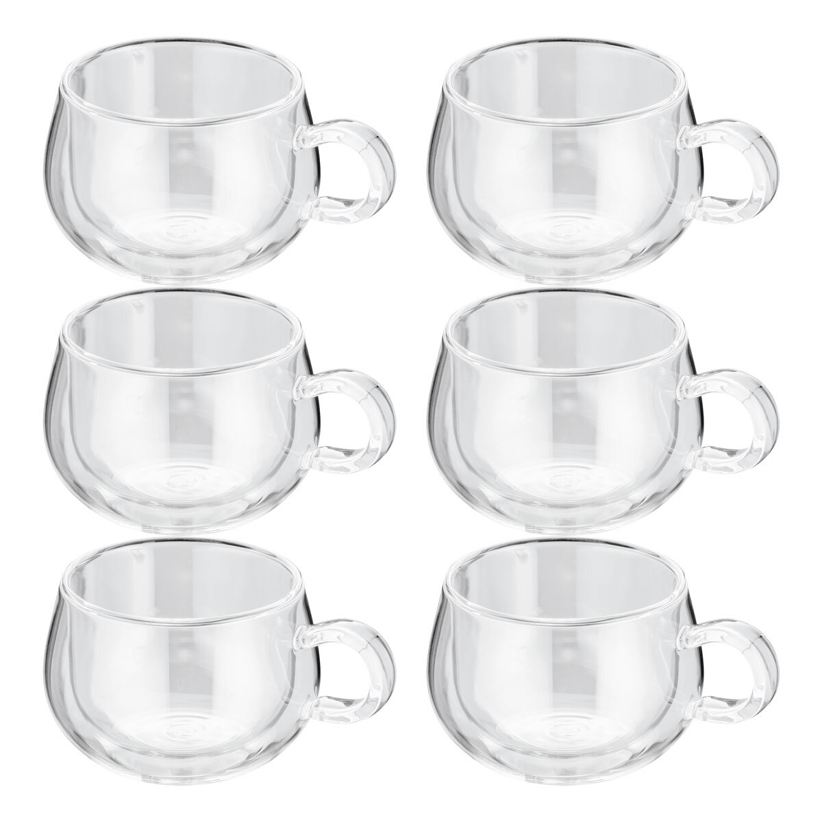 Judge Double Walled Cappuccino Glass Set, 225ml 6 piece 