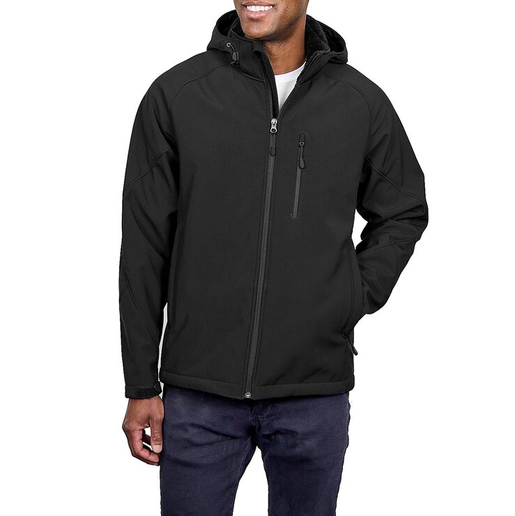 Kirkland Signature Men's Softshell Jacket in Black Kirkland Signature Men's Softshell Jacket in Black