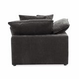 Aiden & Ivy Sereen Dark Grey Fabric Corner Chair