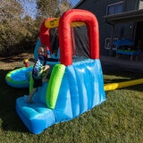 Happy Hop Ultimate Climb, Spray & Bounce Water Slide Pool