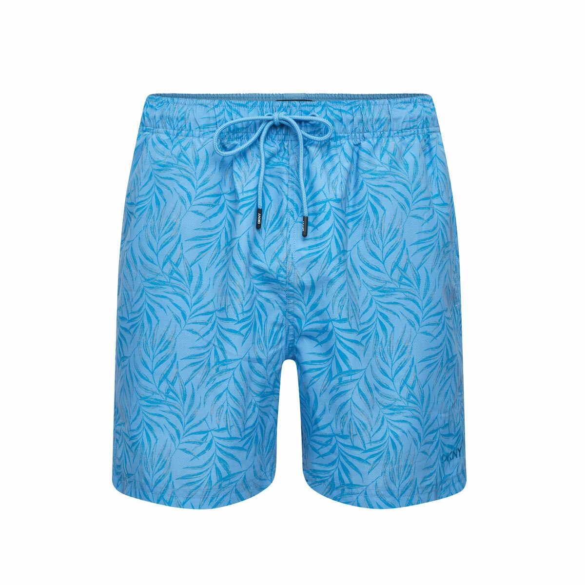 DKNY Men's Swim Shorts in Blue Leaf Print