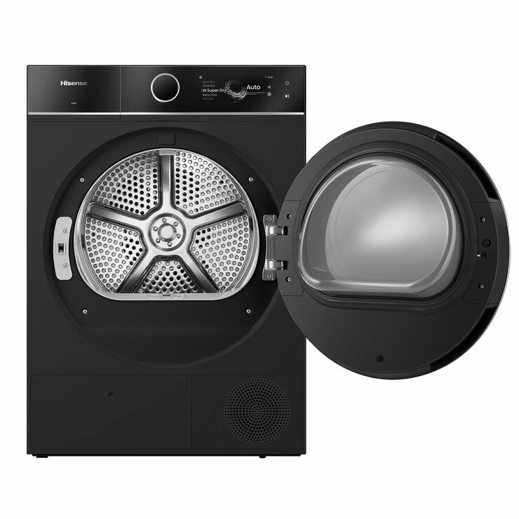 Hisense 7i Series DH7I108BBAB1 10kg Heat Pump Dryer, A+++ Rated in Black Hisense 7i Series DH7I108BBAB1 10kg Heat Pump Dryer, A+++ Rated in Black