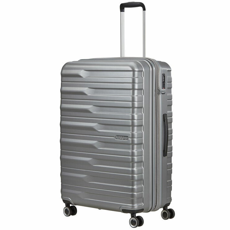 American Tourister 3pc Luggage Set Spinner Case In Silver