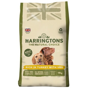 Harringtons Adult Dog Complete Turkey & Veg, 18kg