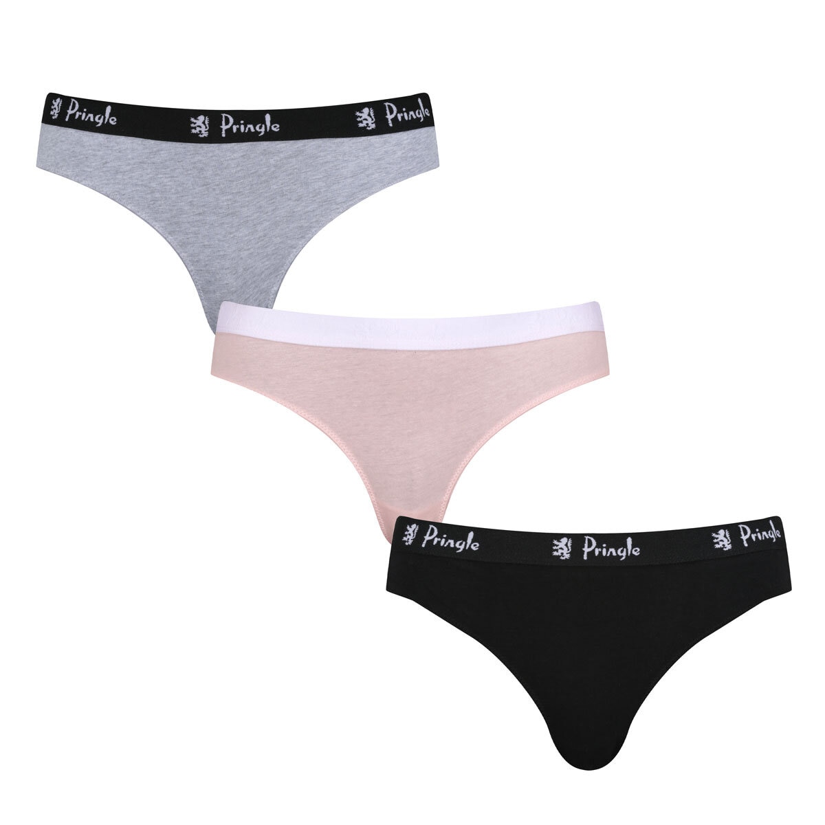 Pringle Ladies Brief, 2 x 3 Pack in 2 Colours and 3 Sizes