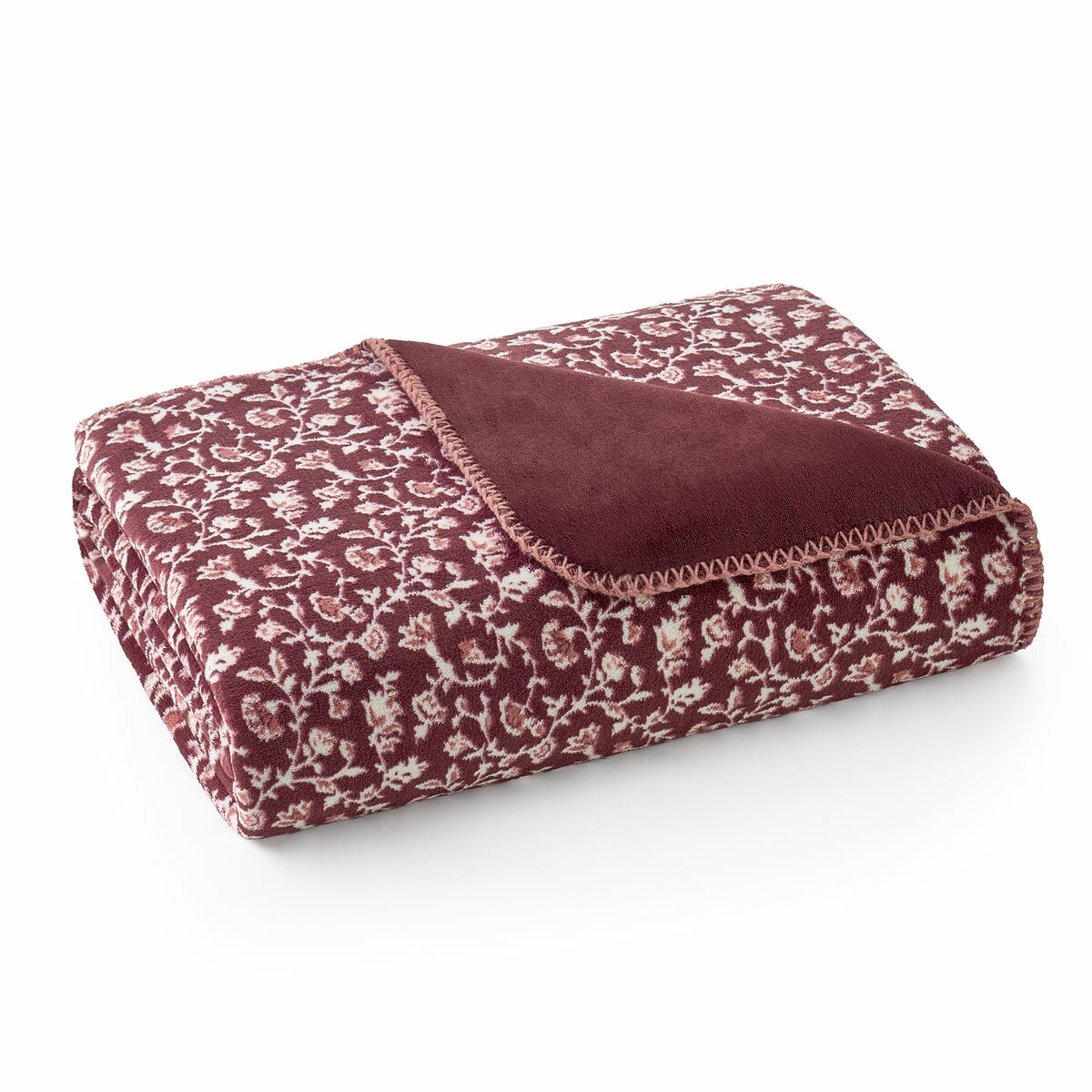 Casual Living Reversible Burgundy Plush Throw, 127 x 177 cm Casual Living Reversible Burgundy Plush Throw, 127 x 177 cm