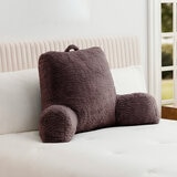 Memory Foam Backrest Brown Reading Pillow