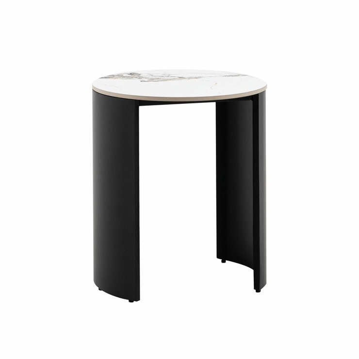 Gallery Marzio White Marble Side Table Gallery Marzio White Marble Side Table