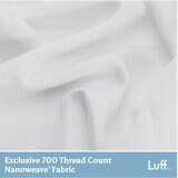 Luff 700 Thread Count 100% Organic Bamboo Duvet Set White in 4 Sizes