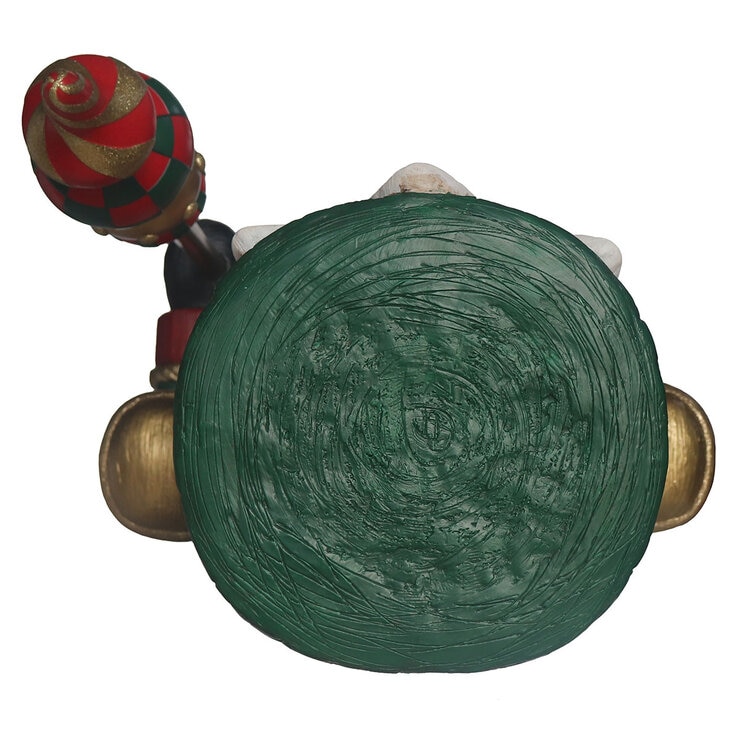 6ft Pre-lit Wood Carved Nutcracker