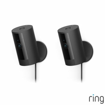 Ring Wired Indoor Camera 2 Pack in Black