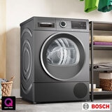 Bosch WQG245R9GB, Series 6 Heat Pump Dryer, A++ Rated in Grey
