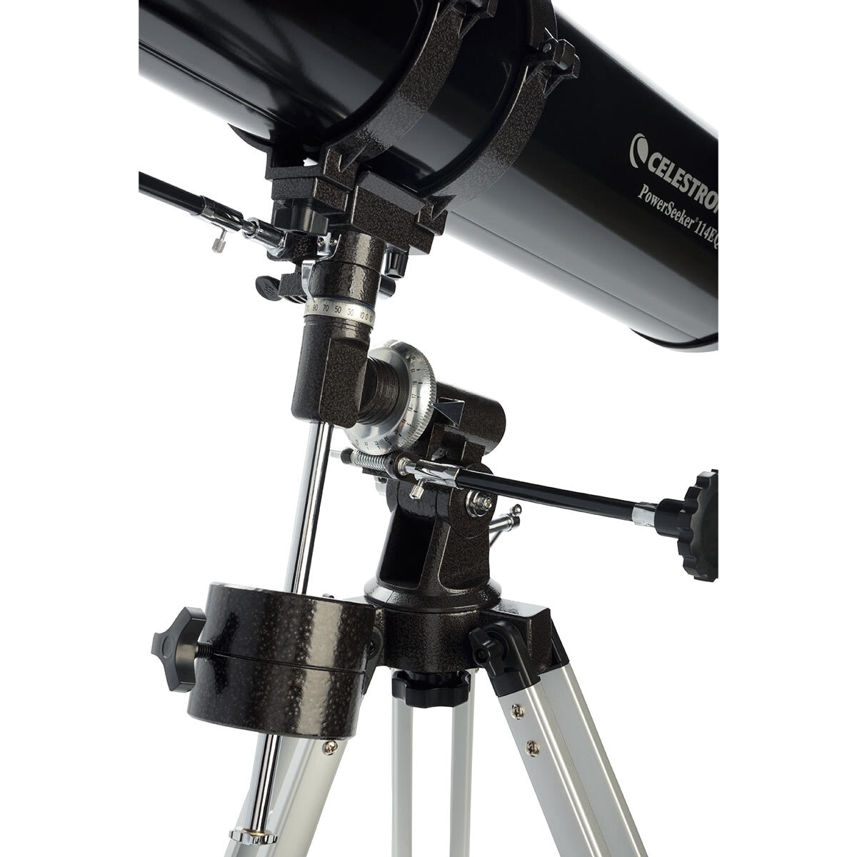 Image of Celestron Powerseeker 114EQ Lenses attached