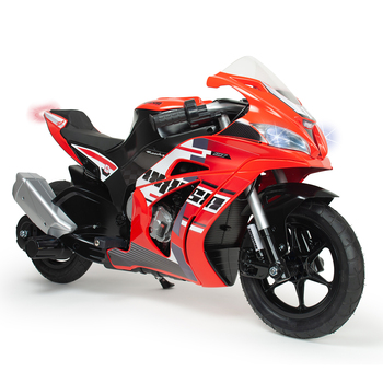 Injusa 24V Racing Fighter Electric Ride On Motorbike in Red (6+ Years)
