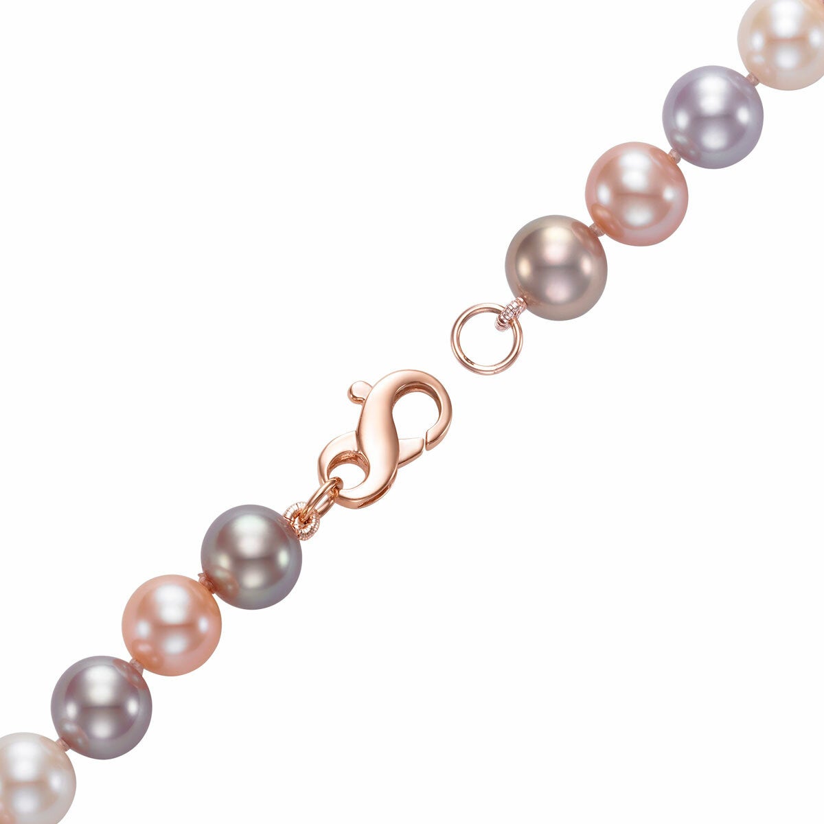 8-8.5mm Freshwater Multi Pink Pearl Bracelet, 14ct Rose Gold 8-8.5mm Freshwater Multi Pink Pearl Bracelet, 14ct Rose Gold