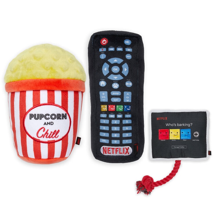 Hotel Doggy Netflix Dog Toy Bundle, 3 Pack Hotel Doggy Netflix Dog Toy Bundle, 3 Pack