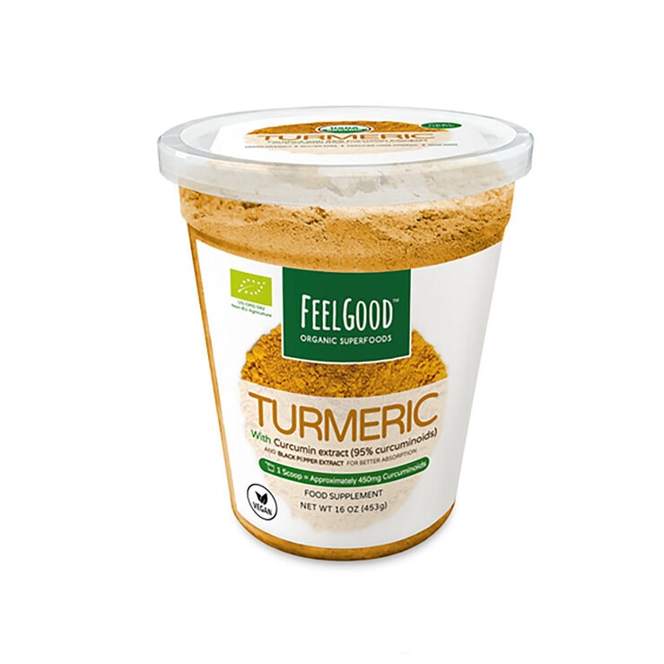 FeelGood Organic Superfoods Fortified Turmeric Powder, 453g Costco UK