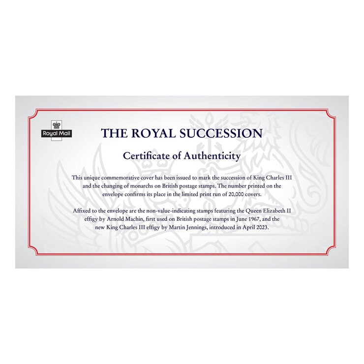 Buy King Charles III Royal Succession Stamps Overview Image at costco.co.uk