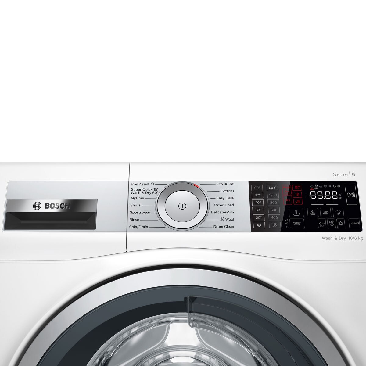 Bosch WDU28561GB, 10kg/6kg, 1400rpm, Washer Dryer, E Rated in White