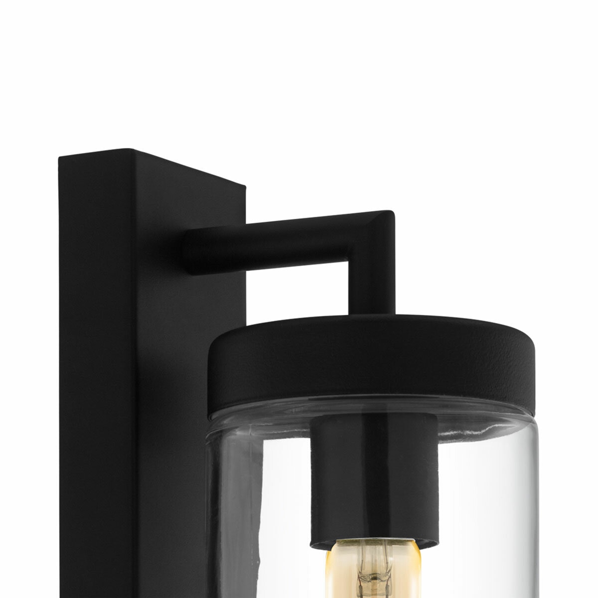 EGLO Bovolone 1-Light Modern Black Exterior Wall Lamp EGLO Bovolone 1-Light Modern Black Exterior Wall Lamp