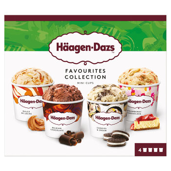 Häagen-Dazs Favourites Collection Mini Cups, 4 Pack
