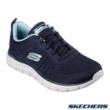 Skechers Ladies Track Staple Trainer in Navy