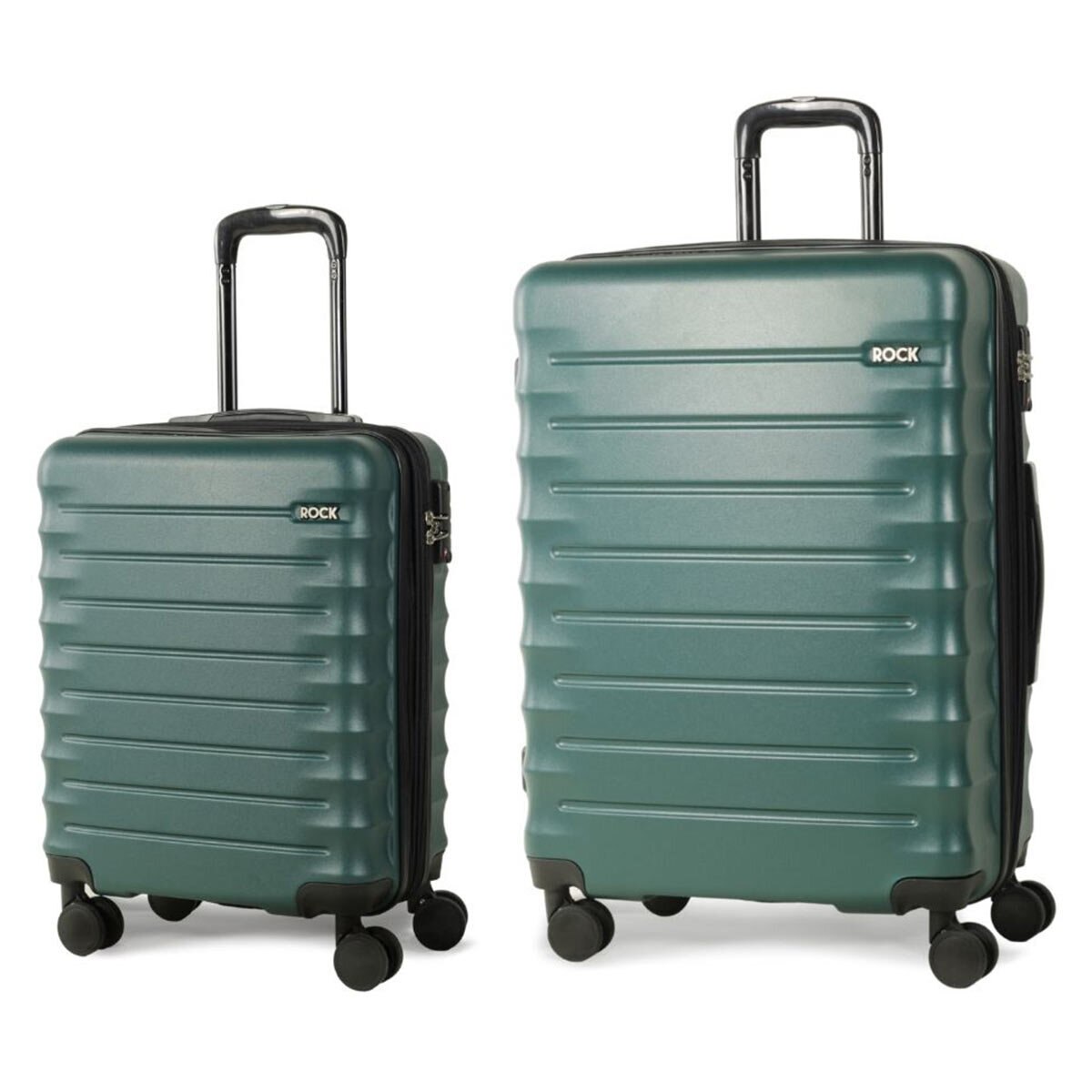 Rock Synergy 2 Piece Hardside Luggage Set in Forest Green Costco UK