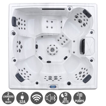 Princess Spas Galaxy 89-Jet 6 Person Hot Tub - Delivered and Installed