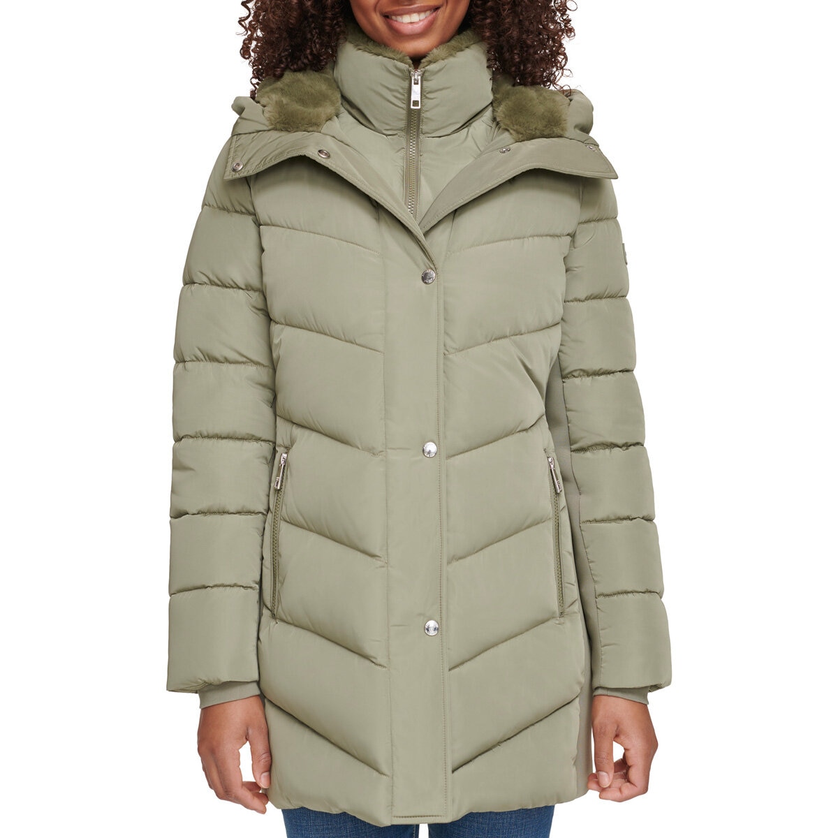 Andrew Marc Ladies Walker Jacket in Sage Green | Costco UK