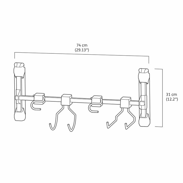 Keter 74cm Multi-Purpose Tool Hanger Accessory for Keter Sheds