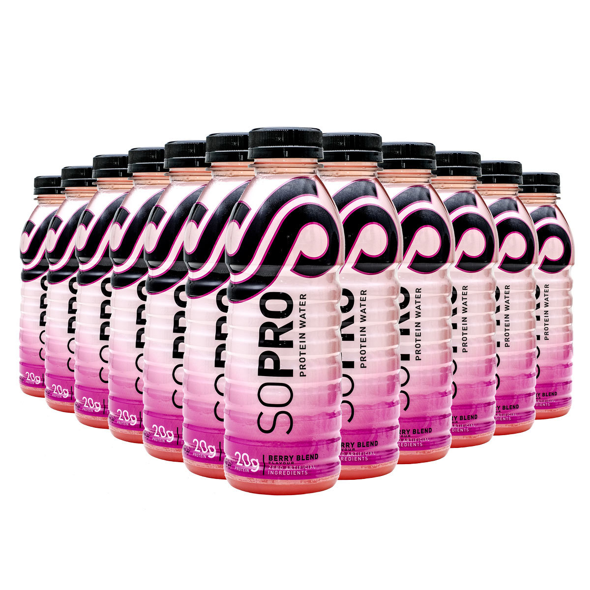 SoPro Berry Blend Protein Water, 12 x 500ml