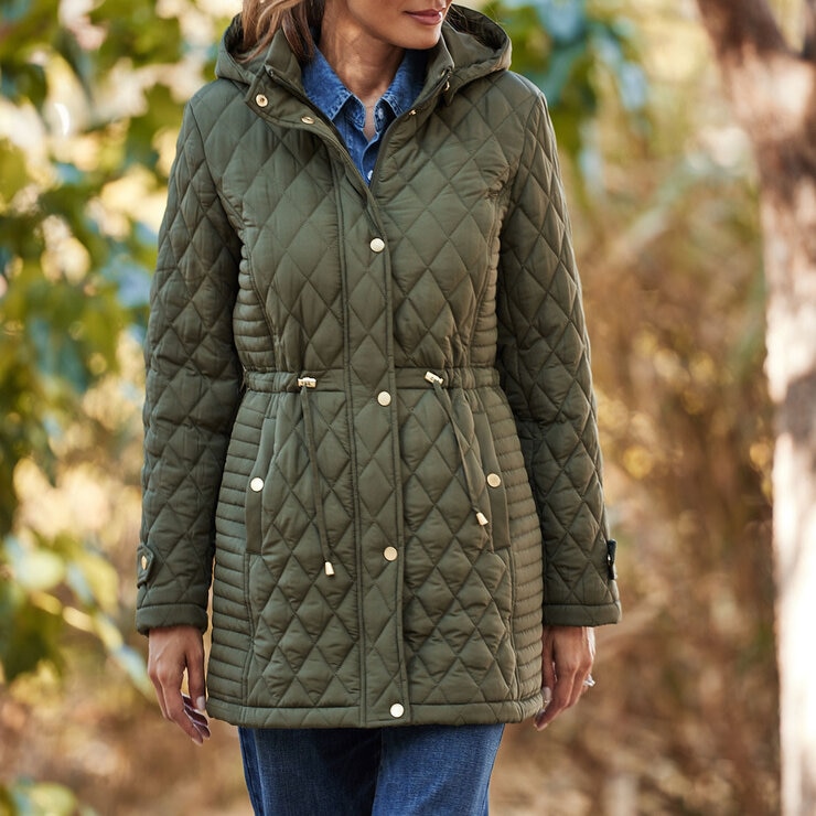 Weatherproof Women's Quilted Jacket in Olive