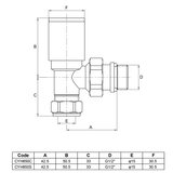 Aeon Cylindrical-30 Angle Manual Valve + L/S  (Pair)