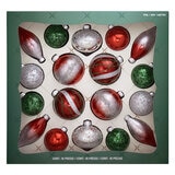 Buy 18 Piece Glass Green Ornament Set Box Image at Costco.co.uk