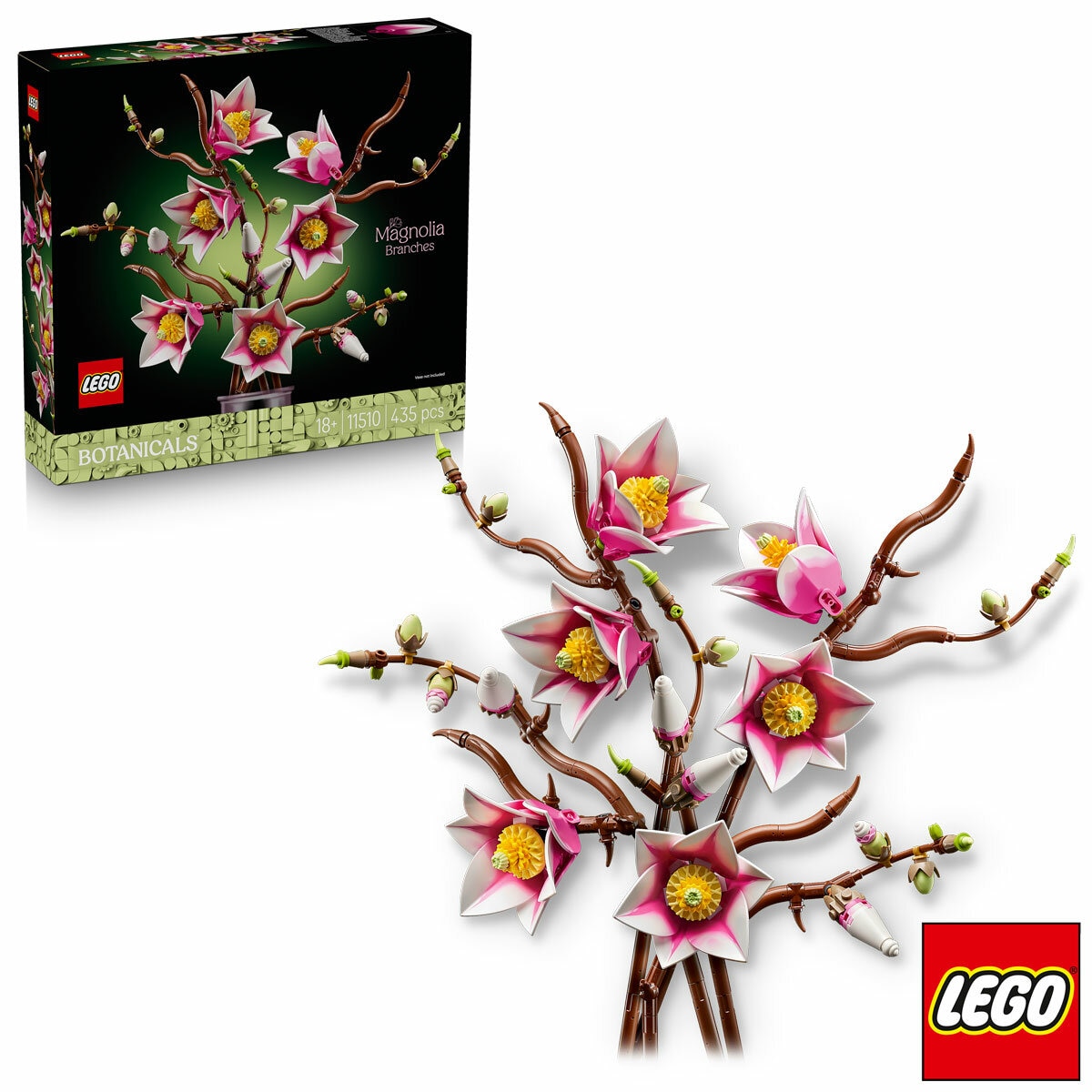 LEGO Botanicals Magnolia Branches - Model 11510 (18+ Years)