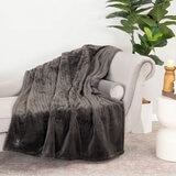 Berkshire Heated Throw Dual Plug in Grey