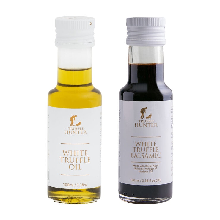 Truffle Hunter White Truffle Oil & White Truffle Balsamic Vinegar Duo Pack Truffle Hunter White Truffle Oil & White Truffle Balsamic Vinegar Duo Pack