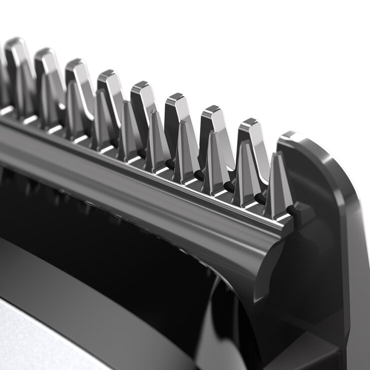 close up of blades on shaver