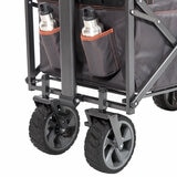 Mac Sports Deluxe Push Pull Folding Wagon with Brakes