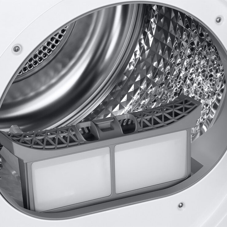 Samsung DV90T5240AW/S1, 9kg, Heat Pump Tumble Dryer, A+++ Rated in