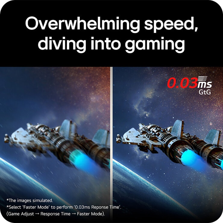 1LG UltraGear 27 Inch QHD 240Hz OLED Gaming Monitor, 27GX700A-B