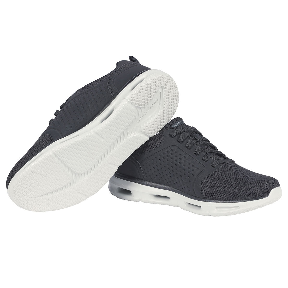 Skechers Men's Glide Lite Trainer in Black, Size 10