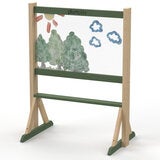 An image of the easel with transparent perspex An image of the easel with transparent perspex