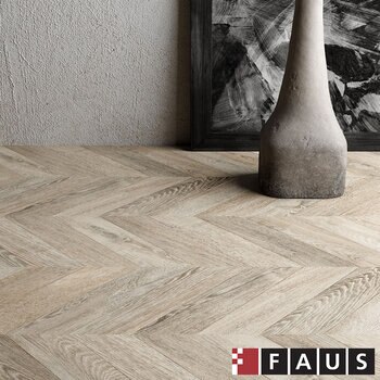 Faus Chevron Chic 8mm AC6 Laminate Flooring Planks - 2.08m² Per Pack