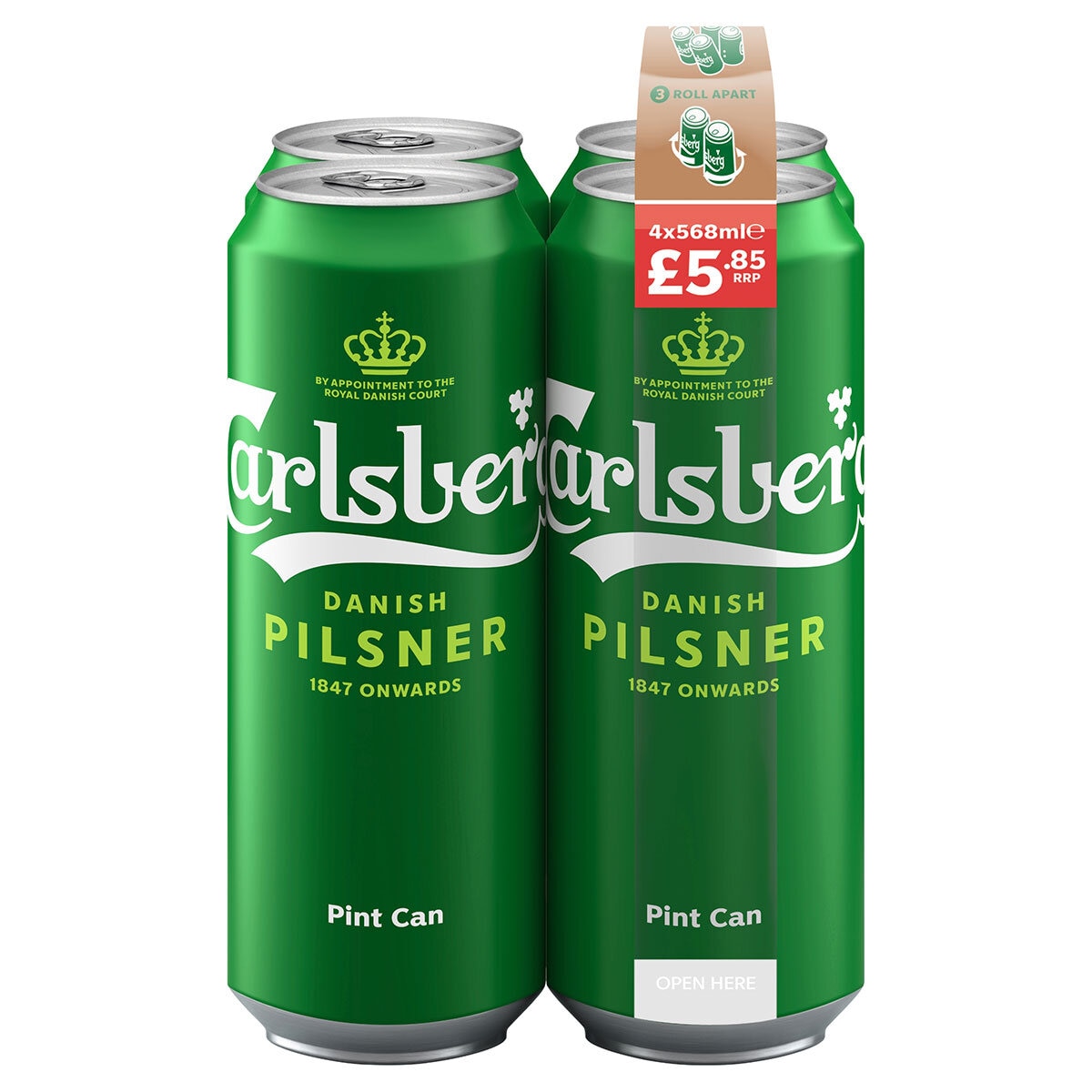 Carlsberg Danish Pilsner 4 x 568ml