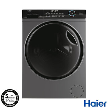 Haier I-Pro Series 5 HW80-B14959S8TU1, 8kg, 1400rpm Washing Machine, A Rated in Anthracite